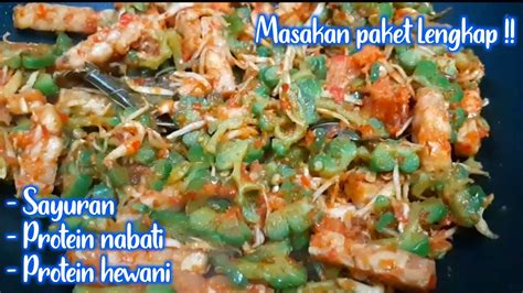 Resep Oseng Pare Campur Tempe